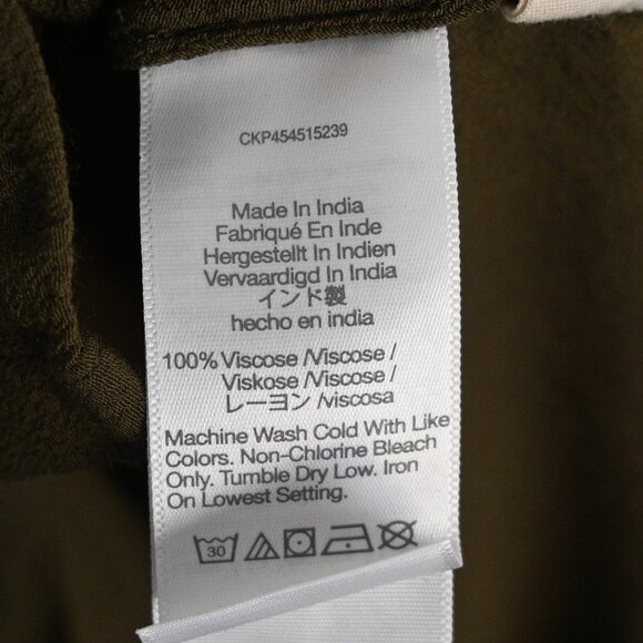 Madewell Central Drapey Shirt in Army Green – XS - Picture 12 of 13